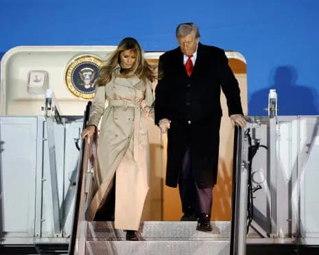 President Trump Preparing to Meet the King as Protesters Gather in the UK
