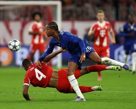 The Blues' boss rages after Bayern Munich defender Jonathan Tah avoids sending-off in UCL setback